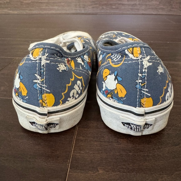 Vans x Disney Donald Duck Authentic Blue Cartoon Print Sneakers men’s 8 good - Picture 4 of 5